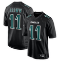 Odoa P.Eagles #11 A.J. Brown Player Black Fashion Game Stitched Jerseys