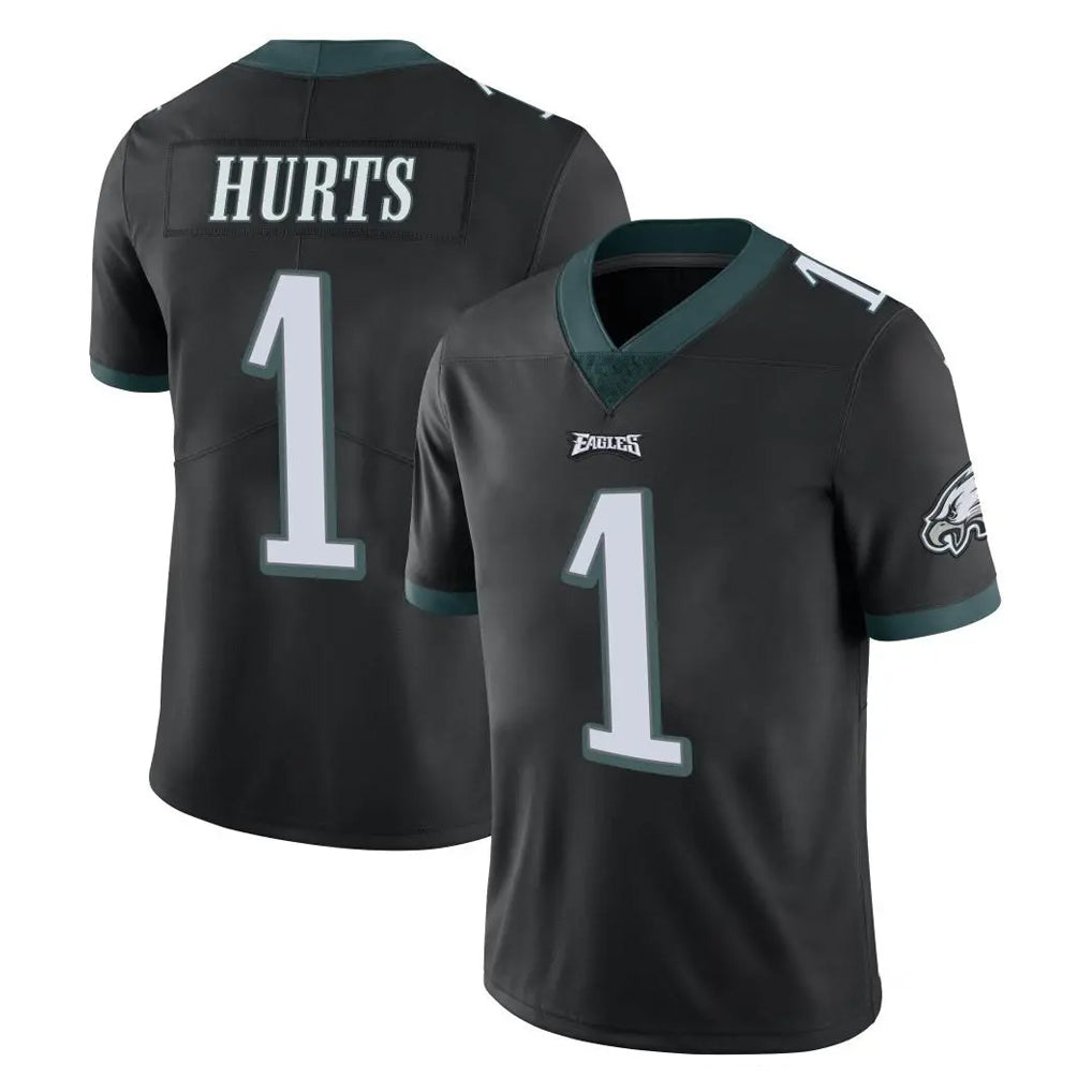 Odoa P.Eagles #1 Jalen Hurts Player Black Limited Vapor Untouchable Home Game Stitched Jerseys