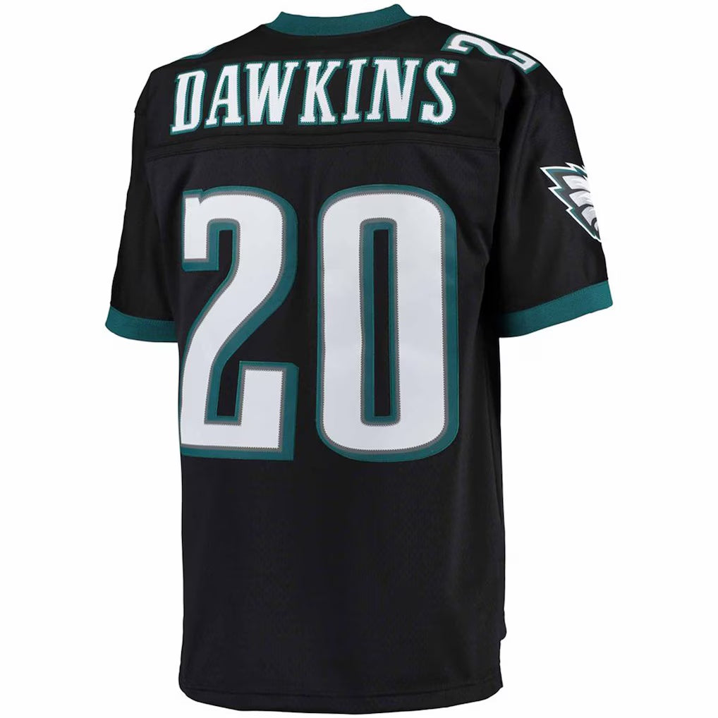 Odoa P.Eagles #20 Brian Dawkins Mitchell & Ness Black Big & Tall 2004 Retired Player Replica Stitched Jerseys