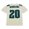 Odoa P.Eagles #20 Brian Dawkins Mitchell & Ness Cream Chainstitch Legacy Jersey