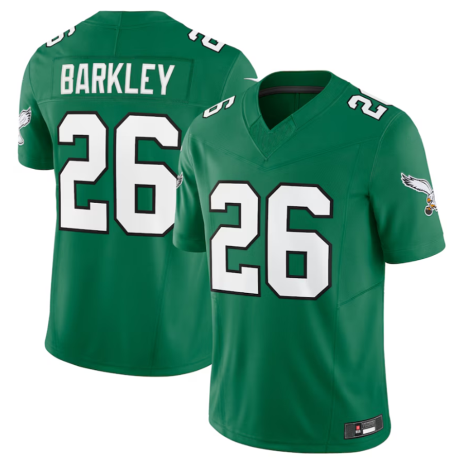 Odoa P.Eagles #26 Saquon Barkley Green Alternate Vapor F.U.S.E. Limited Jersey -Stitched American Stitched Jerseys