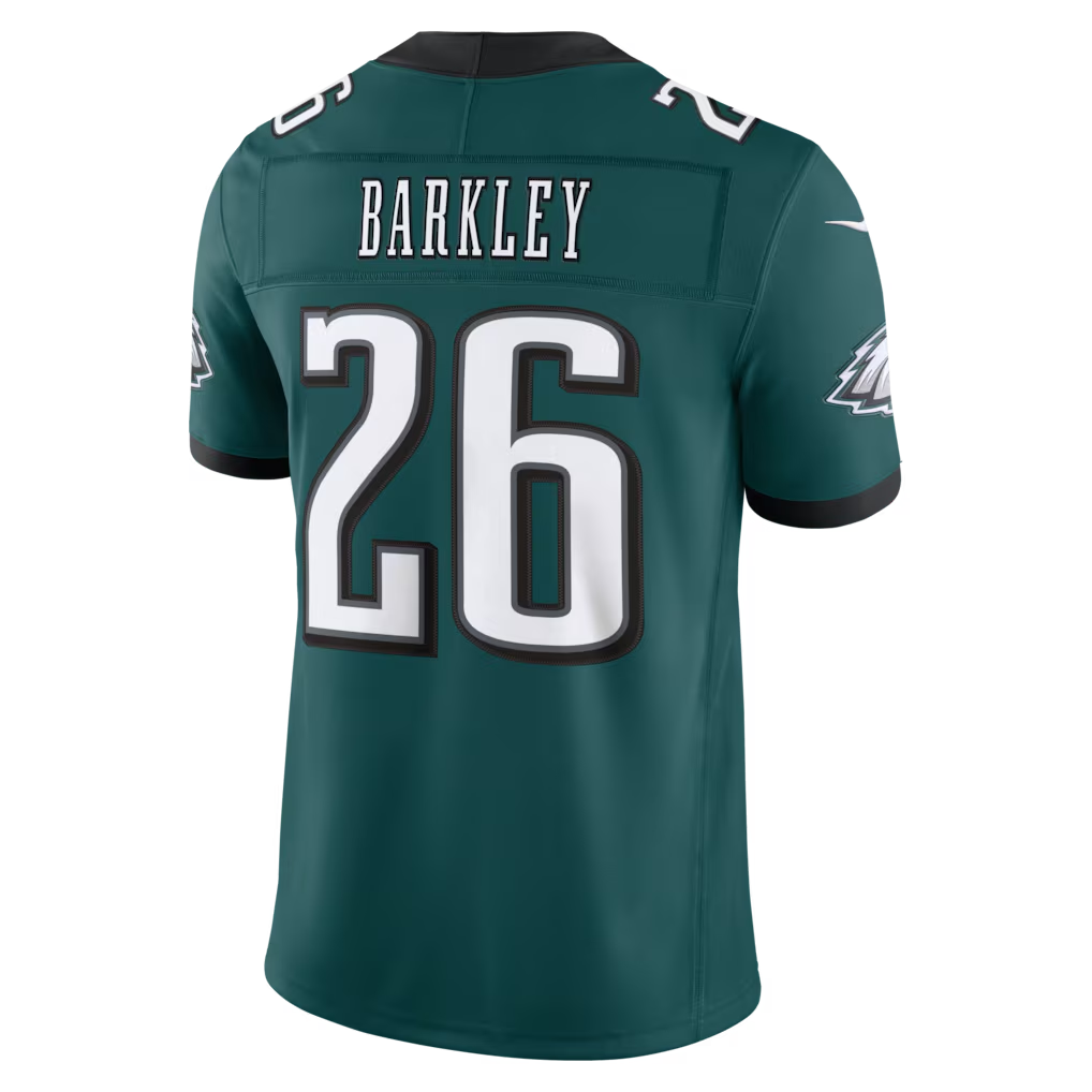 Odoa P.Eagles #26 Saquon Barkley Midnight Green Team Vapor F.U.S.E. Stitched Limited Jerseys