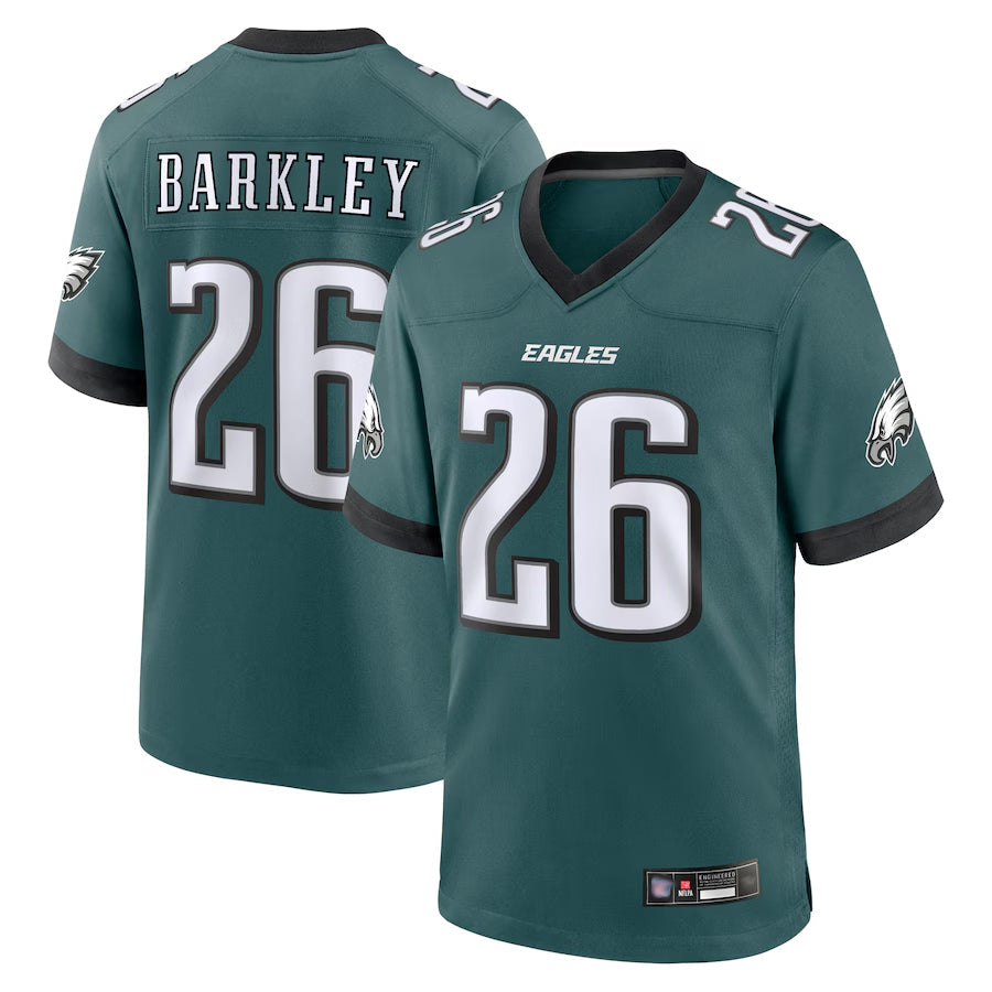 Odoa P.Eagles #26 Saquon Barkley Player Midnight Green Game Stitched Jerseys