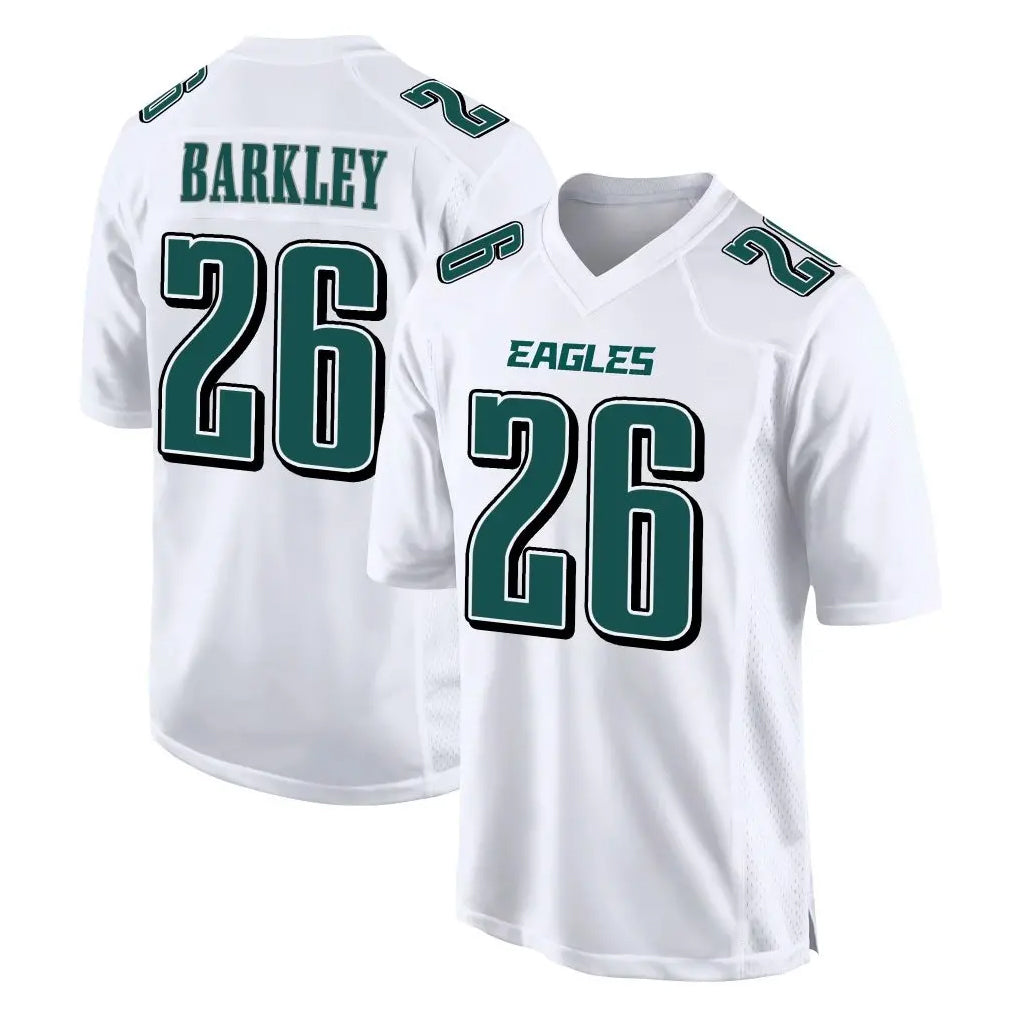 Odoa P.Eagles #26 Saquon Barkley Player White Tundra Fashion Home Game Stitched Jerseys
