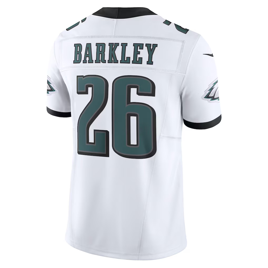 Odoa P.Eagles #26 Saquon Barkley White Vapor F.U.S.E. Limited Stitched Jerseys