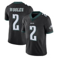 Odoa P.Eagles #2 Riq Woolen Player Black Limited Vapor Untouchable Home Game Stitched Jerseys