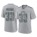 Odoa P.Eagles #33 Cooper DeJean Player Gray Atmosphere Fashion Home Game Stitched Jerseys