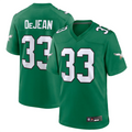 Odoa P.Eagles #33 Cooper DeJean Player Kelly Green Replica Game Stitched Jerseys