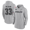 Odoa P.Eagles #33 Cooper DeJean Player Military Hoodie Gray Salute To Service Stitched Jerseys