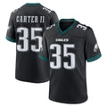 Odoa P.Eagles #35 Michael Carter II Player Black Game Home Stitched Jerseys