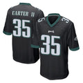 Odoa P.Eagles #35 Michael Carter II Player Black Home Game Stitched Jerseys