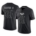 Odoa P.Eagles #35 Michael Carter II Player Black Reflective Limited Home Game Stitched Jerseys