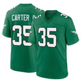 Odoa P.Eagles #35 Michael Carter II Player Green Kelly Alternate Home Game Stitched Jerseys