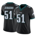 Odoa P.Eagles #51 Cam Jurgens Player Black Limited Vapor F.U.S.E. Home Game Stitched Jerseys