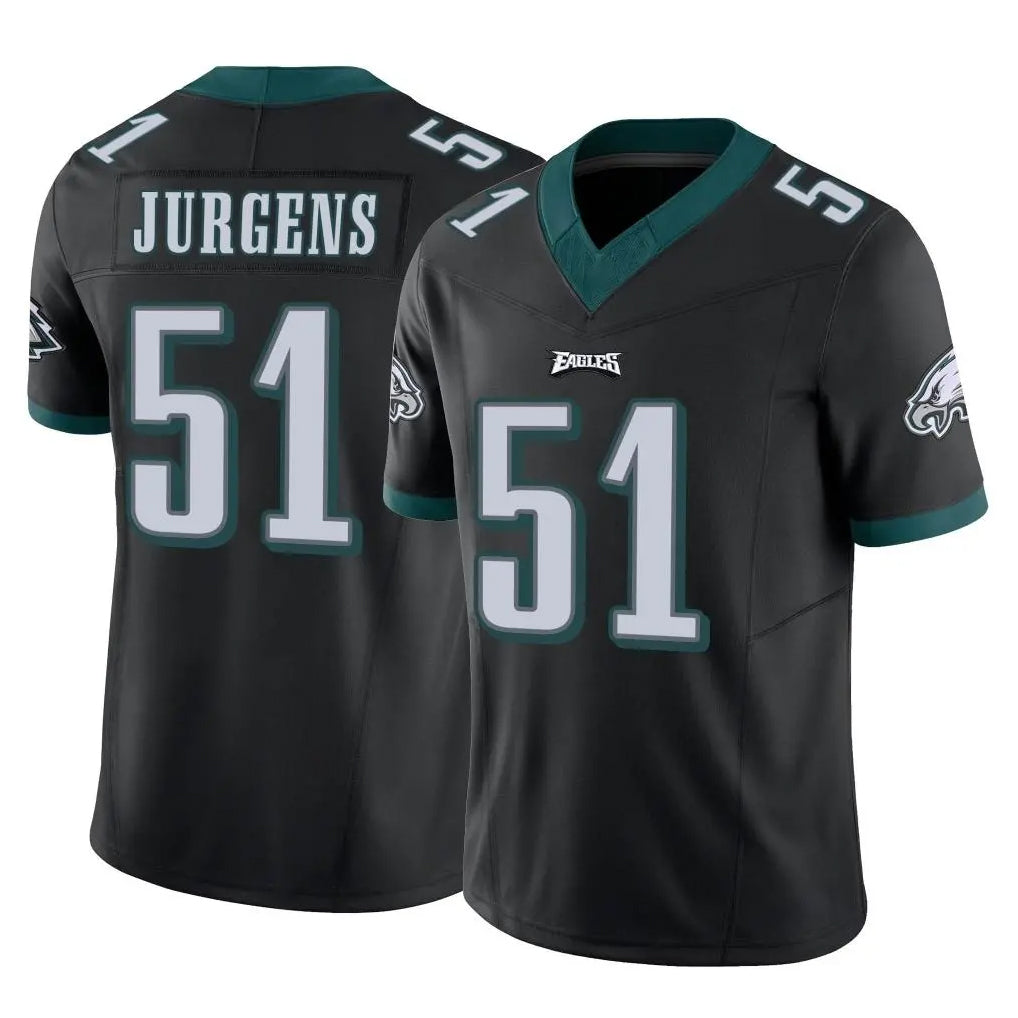 Odoa P.Eagles #51 Cam Jurgens Player Black Limited Vapor F.U.S.E. Home Game Stitched Jerseys