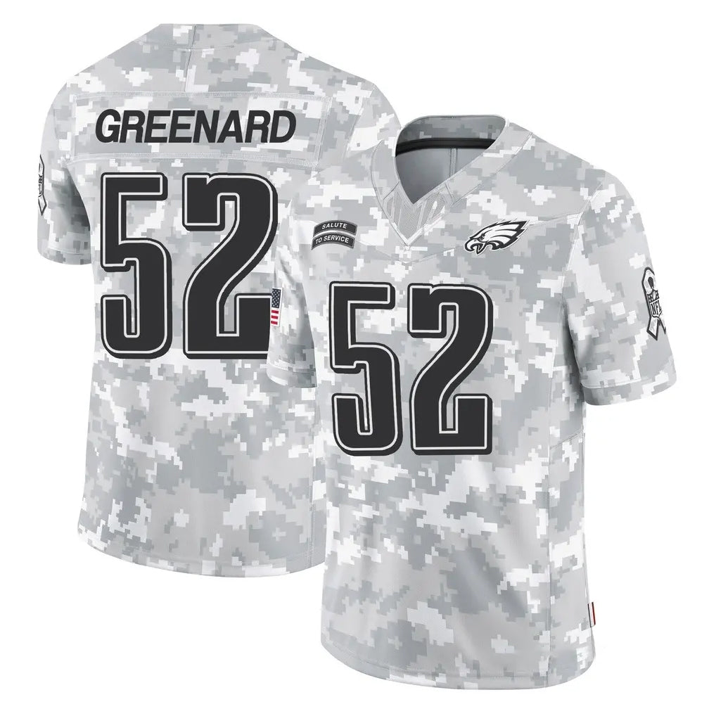 Odoa P.Eagles #52 Jonathan Greenard Player Arctic Camo Salute to Service Limited Game Stitched Jerseys