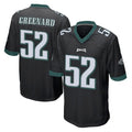Odoa P.Eagles #52 Jonathan Greenard Player Black Home Game Stitched Jerseys
