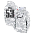 Odoa P.Eagles #53 Zack Baun Player Arctic Camo Salute to Service Pullover Hoodies Limited Game Stitched Jerseys