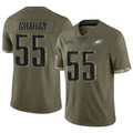 Odoa P.Eagles #55 Brandon Graham Player Salute To Service Olive Stitched Jerseys