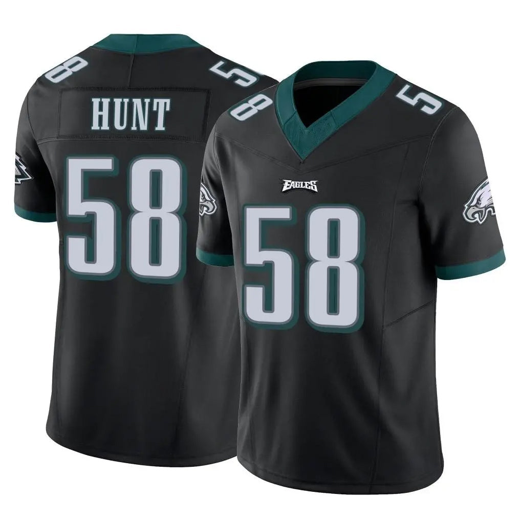 Odoa P.Eagles #58 Jalyx Hunt Player Black Limited Vapor F.U.S.E. Home Game Stitched Jerseys
