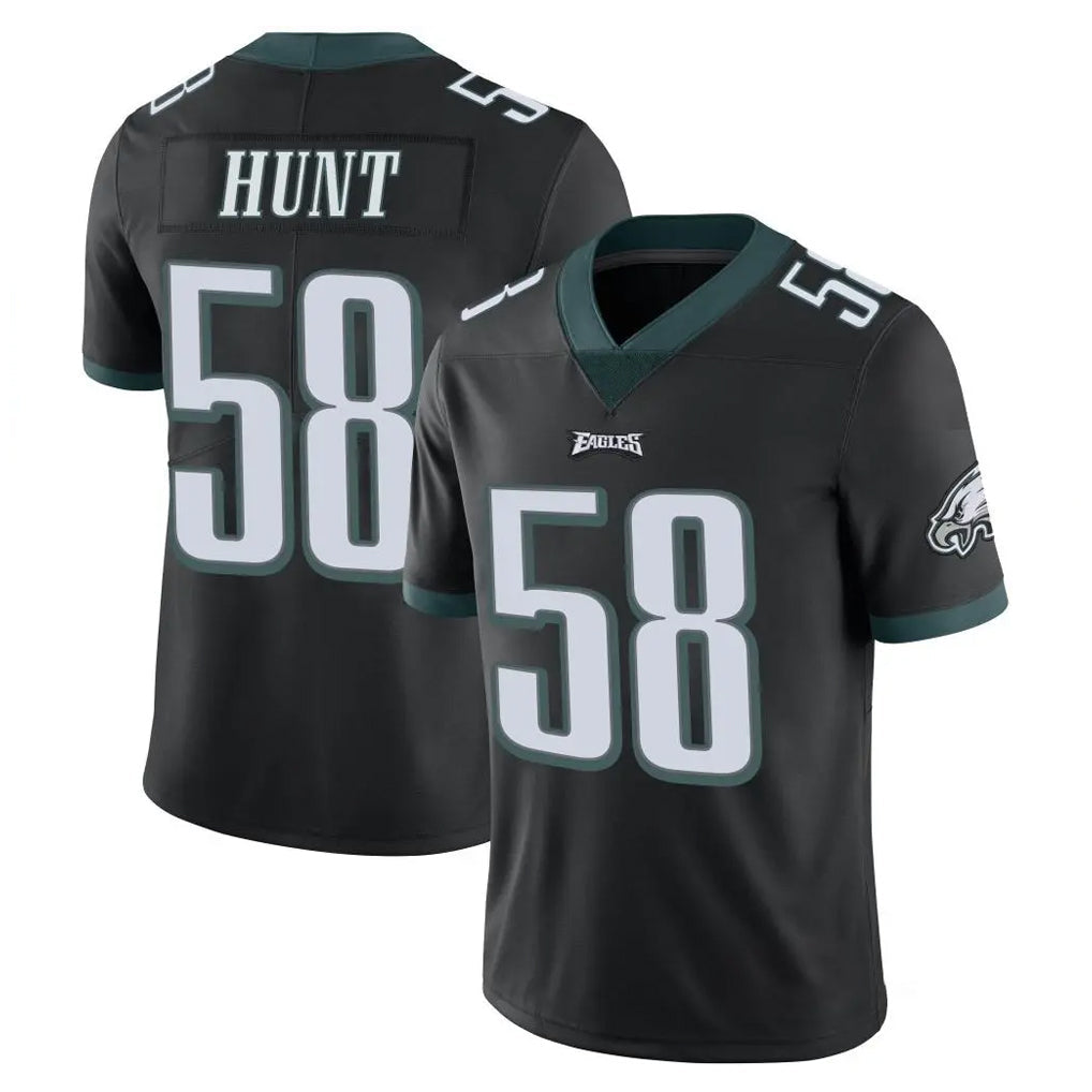 Odoa P.Eagles #58 Jalyx Hunt Player Black Limited Vapor Untouchable Home Game Stitched Jerseys
