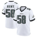 Odoa P.Eagles #58 Jalyx Hunt Player White Game Home Stitched Jerseys