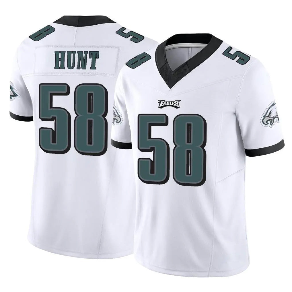 Odoa P.Eagles #58 Jalyx Hunt Player White Limited Vapor F.U.S.E. Home Game Stitched Jerseys