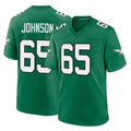 Odoa P.Eagles #65 Lane Johnson Player Green Kelly Alternate Home Game Stitched Jerseys