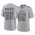 Odoa P.Eagles #68 Jordan Mailata Player Gray Atmosphere Fashion Home Game Stitched Jerseys