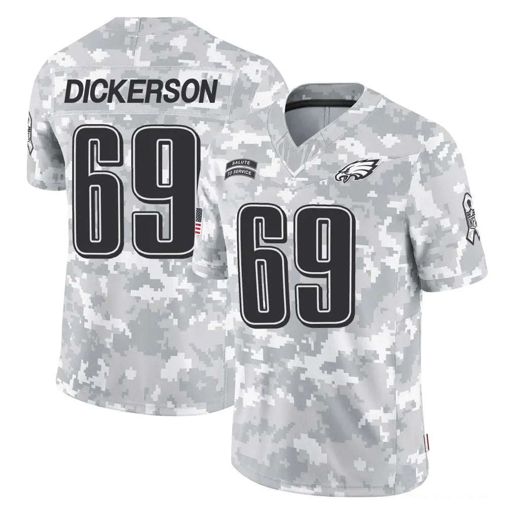 Odoa P.Eagles #69 Landon Dickerson Player Arctic Camo Salute to Service Limited Game Stitched Jerseys