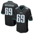 Odoa P.Eagles #69 Landon Dickerson Player Black Home Game Stitched Jerseys