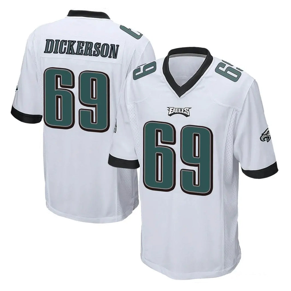 Odoa P.Eagles #69 Landon Dickerson Player White Home Game Stitched Jerseys