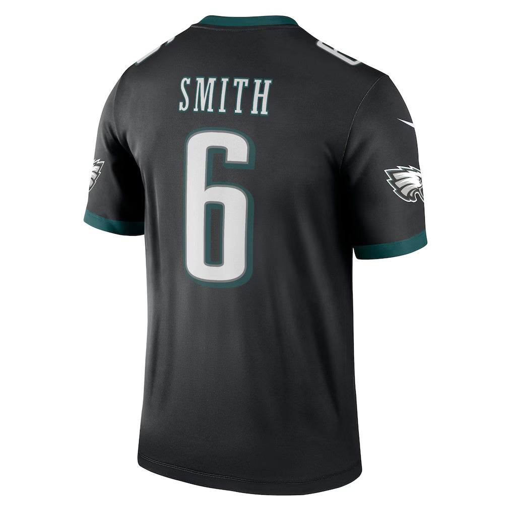 Odoa P.Eagles #6 DeVonta Smith Black Legend Player Performance Top Stitched Jerseys