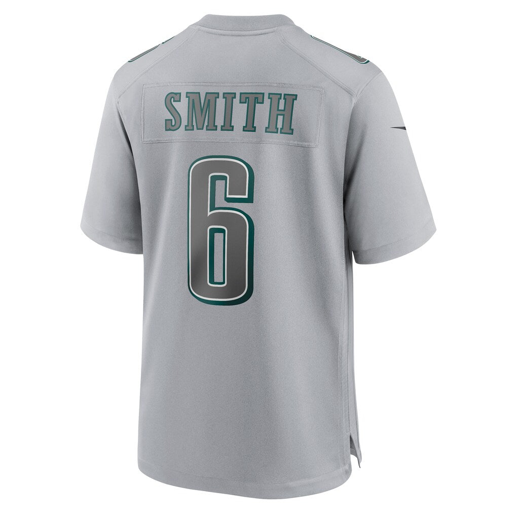 Odoa P.Eagles #6 DeVonta Smith Gray Atmosphere Fashion Game Stitched Jerseys