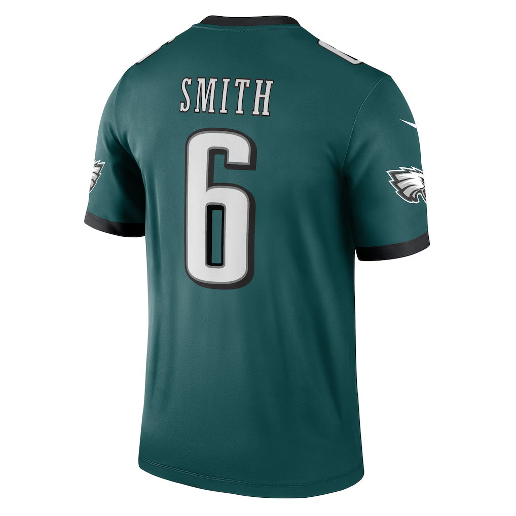 Odoa P.Eagles #6 DeVonta Smith Green Legend Player Performance Top Stitched Jerseys