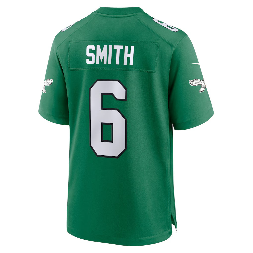 Odoa P.Eagles #6 DeVonta Smith Kelly Green Alternate Game Player Stitched Jerseys