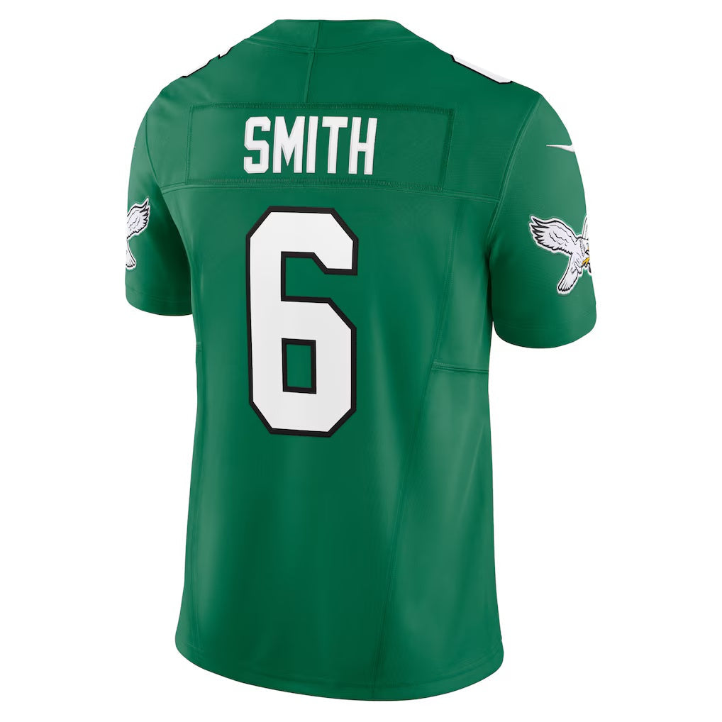 Odoa P.Eagles #6 DeVonta Smith Kelly Green Vapor F.U.S.E. Limited Stitched Jerseys