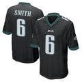 Odoa P.Eagles #6 DeVonta Smith Player Black Home Game Stitched Jerseys