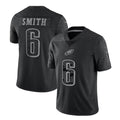 Odoa P.Eagles #6 DeVonta Smith Player Black REFLECTIVE Limited Stitched Jerseys