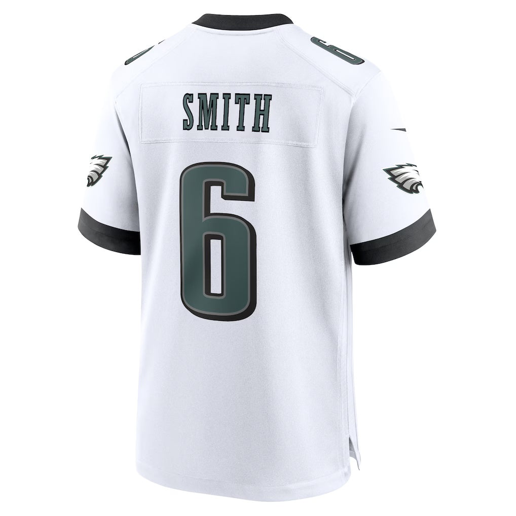 Odoa P.Eagles #6 DeVonta Smith White White Game Stitched Jerseys