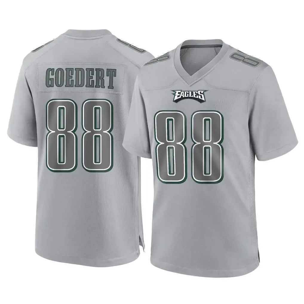 Odoa P.Eagles #88 Dallas Goedert Player Gray Atmosphere Fashion Home Game Stitched Jerseys