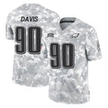 Odoa P.Eagles #90 Jordan Davis Player Arctic Camo Salute to Service Limited Game Stitched Jerseys