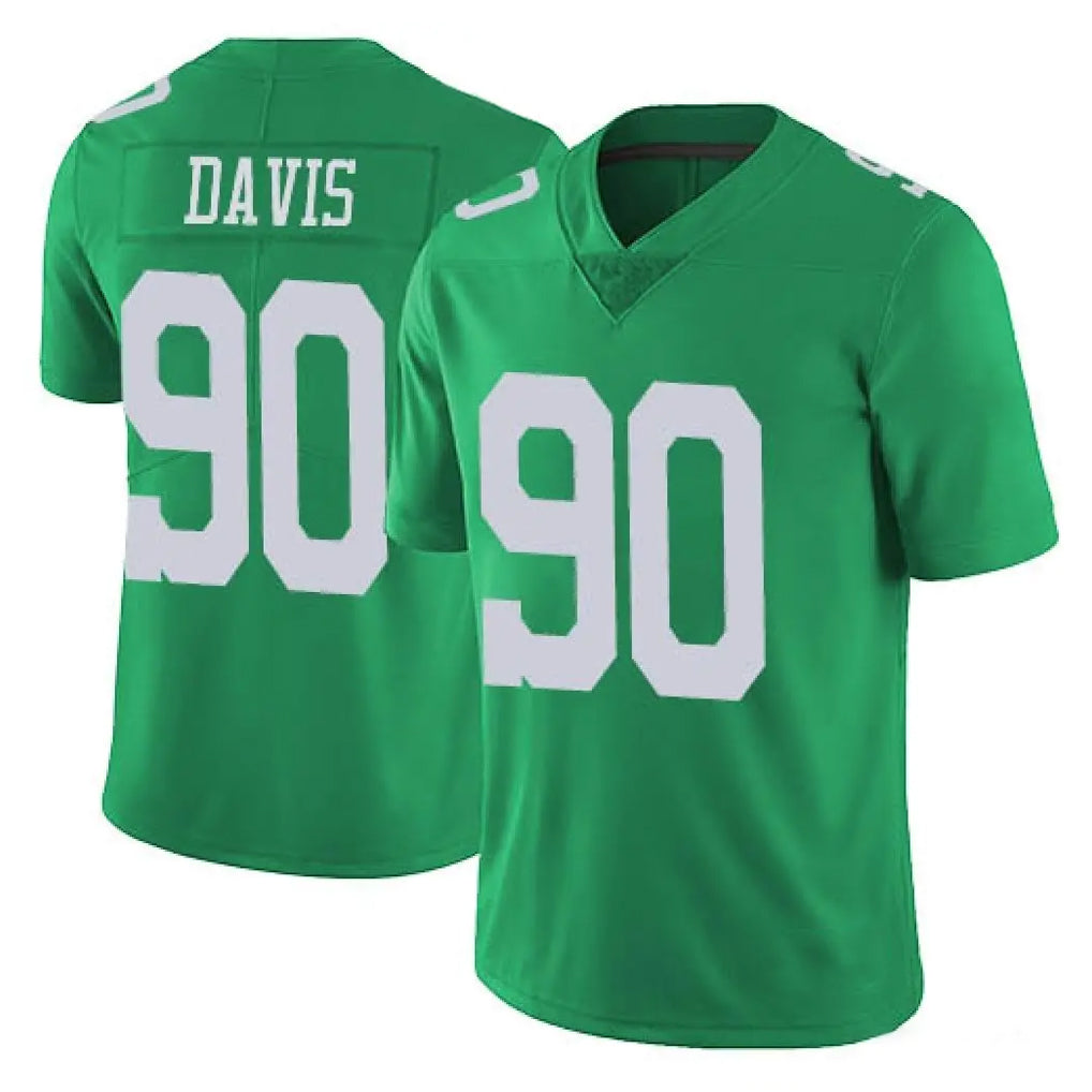 Odoa P.Eagles #90 Jordan Davis Player Green Limited Vapor Untouchable Home Game Stitched Jerseys