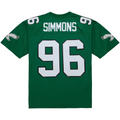 Odoa P.Eagles #96 Clyde Simmons Mitchell & Ness Kelly Green Legacy Replica Jersey