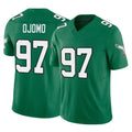 Odoa P.Eagles #97 Moro Ojomo Player Green Kelly Alternate Vapor F.U.S.E. Home Game Stitched Jerseys