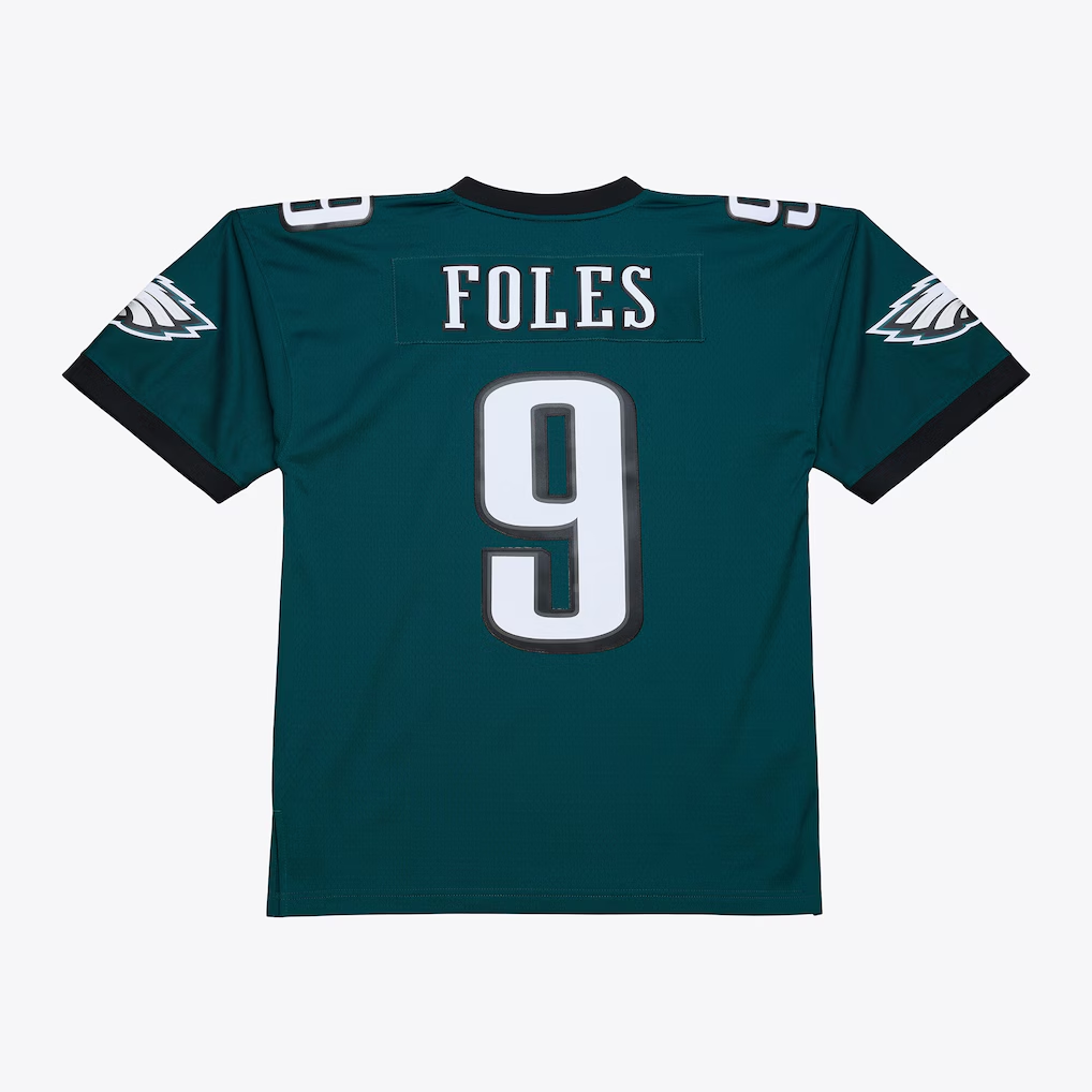 Odoa P.Eagles #9 Nick Foles Mitchell & Ness Midnight Green Legacy Replica Jersey Stitched Puhic Game Jerseys