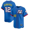 Odoa P.Phillies #12 Kyle Schwarber Player Blue National League All-star Game Limited Stitched Jerseys