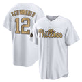 Odoa P.Phillies #12 Kyle Schwarber Player Gold All-Star Home Game Stitched Jerseys
