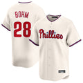 Odoa P.Phillies #28 Alec Bohm Player Cream Home Limited Stitched Jerseys
