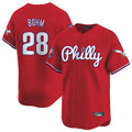 Odoa P.Phillies #28 Alec Bohm Player Red Phillies & Eagles Vapor Premier Limited Stitched Jerseys